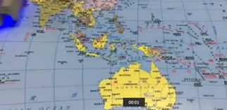 世界地图打印效果图